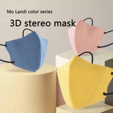 10-100pcs Adult Disposable Face Masks 3d 3-layer Anti Dust Colour Mouth Mascarillas Woman Black Pink Non-woven Breathable Mask