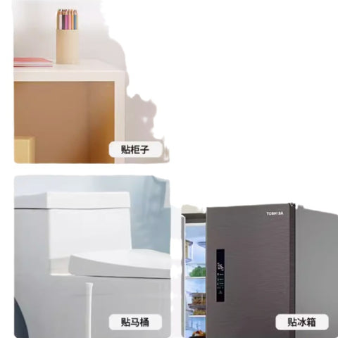 Transparent anti-collision strips, anti-fall door stickers, door handle silent protection stickers, refrigerator silencer door mats, invisible anti-slip anti-collision stickers image