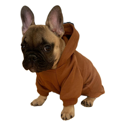 Autumn Winter Fashion Dog Hoodies With Pocket Small Dog Winter Clothes Puppy Pet Dog Cat Coat Jacket French Bulldog Clothes image